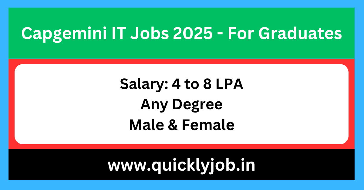 Capgemini IT Jobs - For Graduates