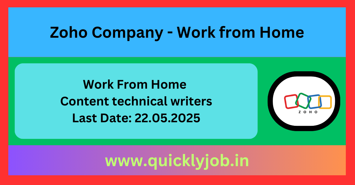 Zoho Company - Work from Home