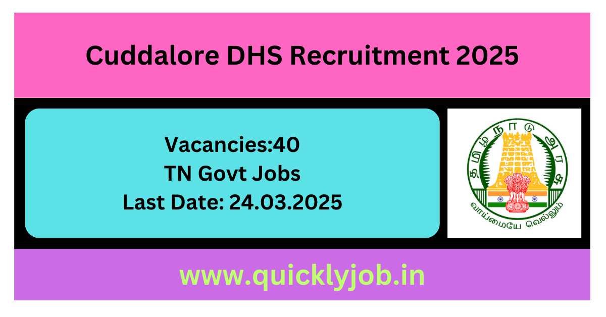 Cuddalore DHS Recruitment 2025