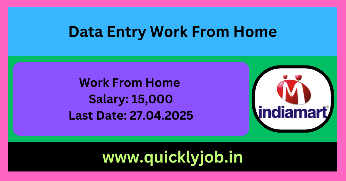 Data Entry Work From