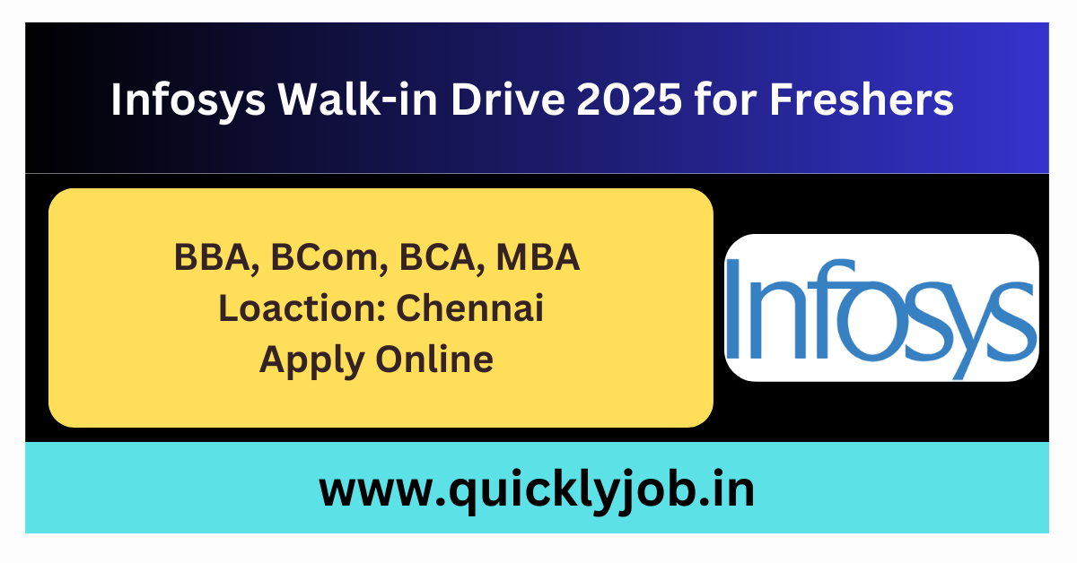 Infosys Walk-in Drive 2025