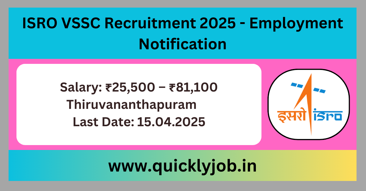 ISRO VSSC Recruitment 2025