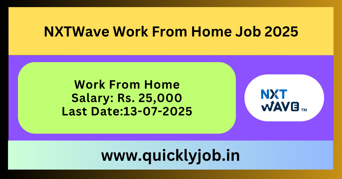 NXTWave Work From Home Job.